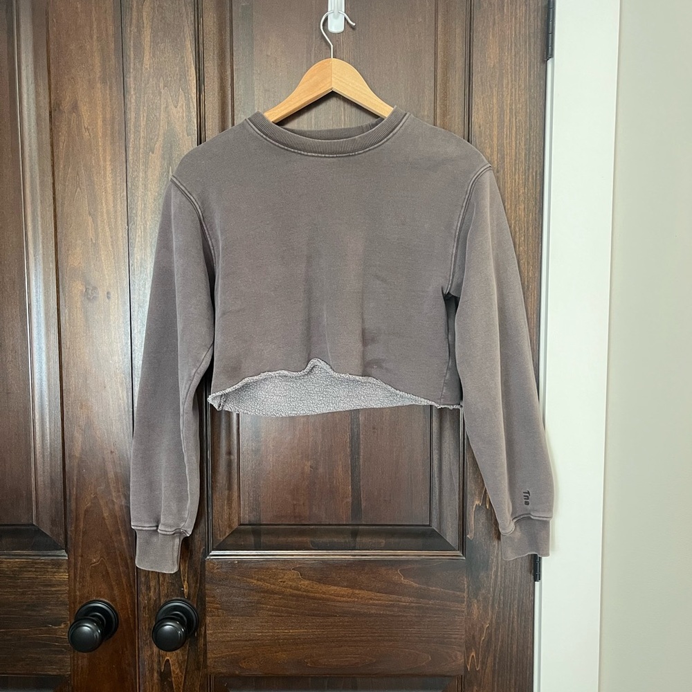 TNA Charcoal Gray Crop Top